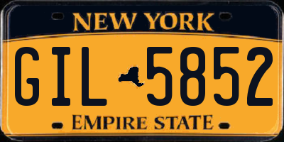 NY license plate GIL5852