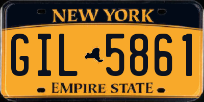 NY license plate GIL5861