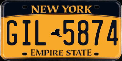 NY license plate GIL5874