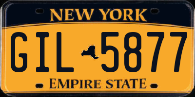 NY license plate GIL5877