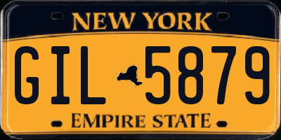 NY license plate GIL5879