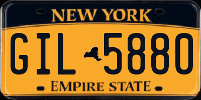 NY license plate GIL5880