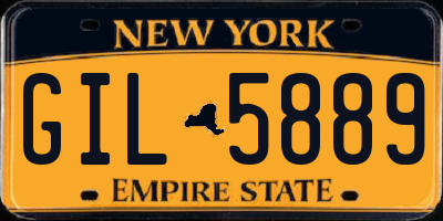 NY license plate GIL5889
