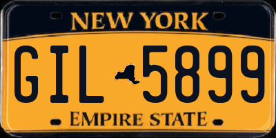 NY license plate GIL5899