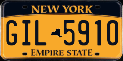 NY license plate GIL5910