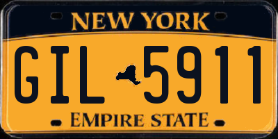 NY license plate GIL5911