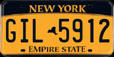 NY license plate GIL5912