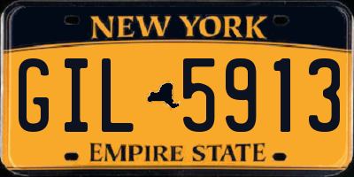 NY license plate GIL5913