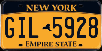 NY license plate GIL5928