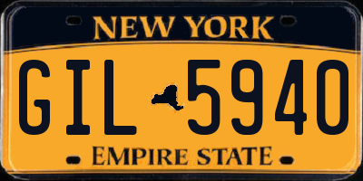 NY license plate GIL5940