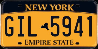 NY license plate GIL5941