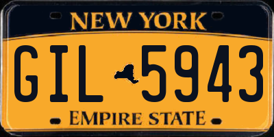 NY license plate GIL5943