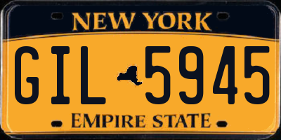 NY license plate GIL5945