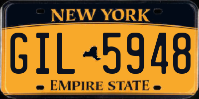 NY license plate GIL5948