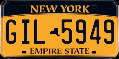 NY license plate GIL5949