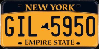 NY license plate GIL5950