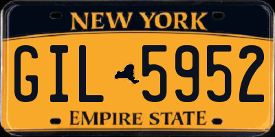 NY license plate GIL5952