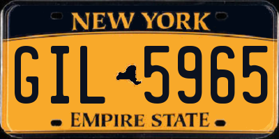 NY license plate GIL5965