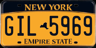 NY license plate GIL5969