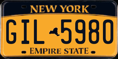 NY license plate GIL5980