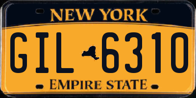 NY license plate GIL6310
