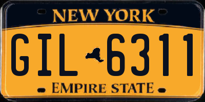 NY license plate GIL6311