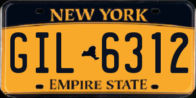 NY license plate GIL6312