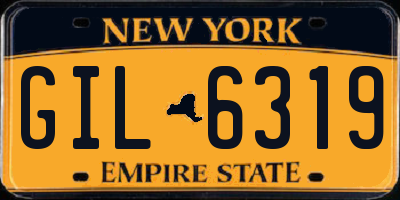 NY license plate GIL6319