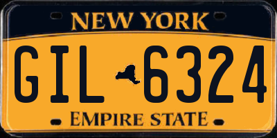 NY license plate GIL6324
