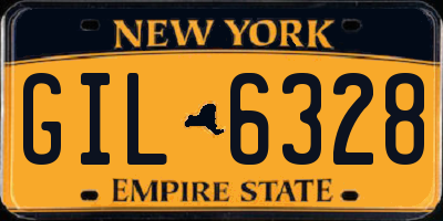 NY license plate GIL6328