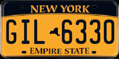 NY license plate GIL6330