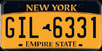 NY license plate GIL6331