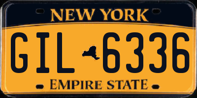 NY license plate GIL6336