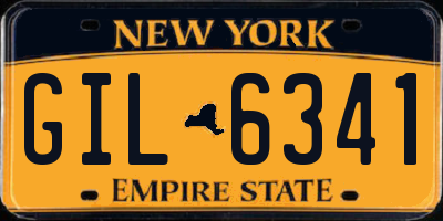 NY license plate GIL6341