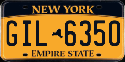 NY license plate GIL6350