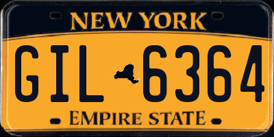 NY license plate GIL6364