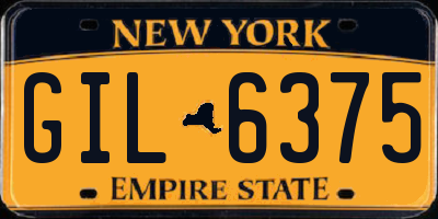 NY license plate GIL6375