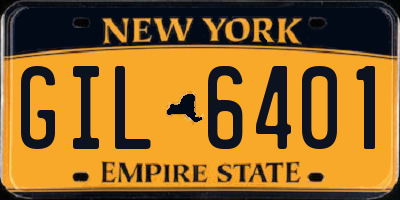NY license plate GIL6401