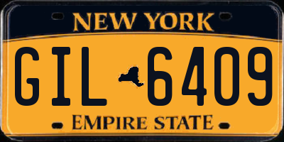 NY license plate GIL6409
