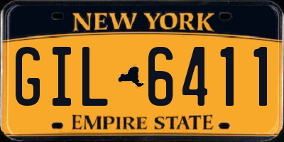 NY license plate GIL6411