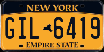 NY license plate GIL6419