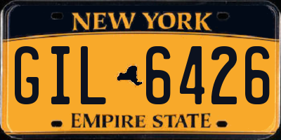 NY license plate GIL6426