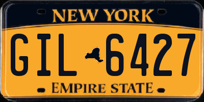 NY license plate GIL6427