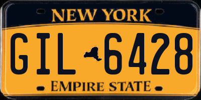 NY license plate GIL6428