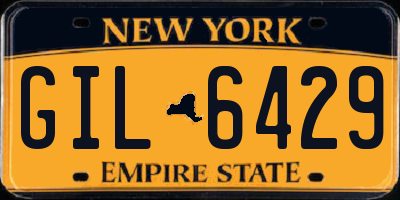 NY license plate GIL6429