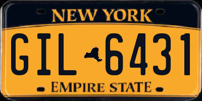 NY license plate GIL6431