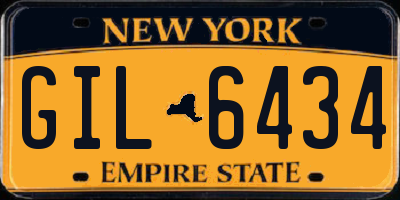 NY license plate GIL6434