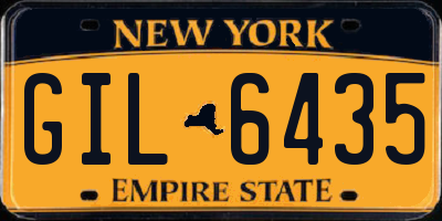 NY license plate GIL6435