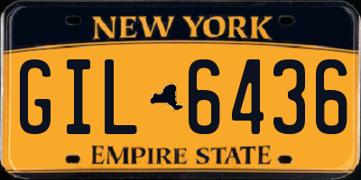 NY license plate GIL6436
