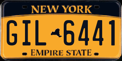 NY license plate GIL6441